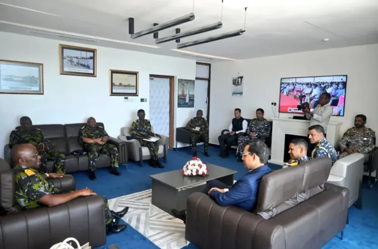 What Did Naval Officers of India and Kenya Discuss?