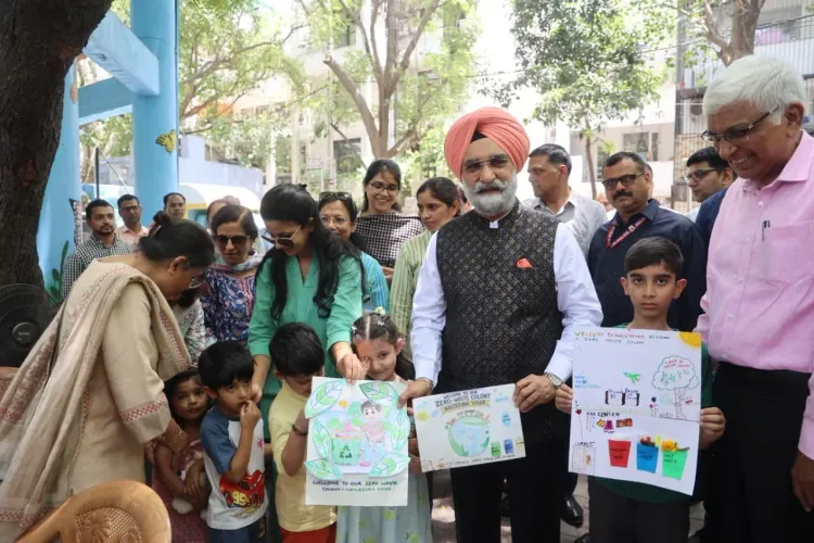 नवजीवन विहार का 'जीरो वेस्ट' मॉडल बनेगा दिल्ली की मिसाल, एलजी संधू ने किया निरीक्षण