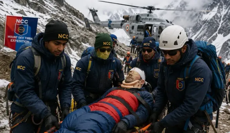 एनसीसी की माउंट देव टिब्बा टीम ने हिमाचल के दुर्गम पहाड़ों में घायल ब्रिटिश नागरिक को बचाया