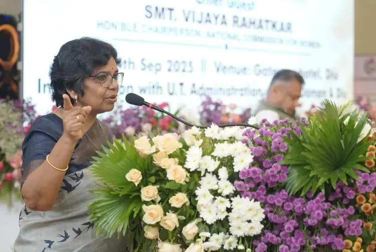 What Did NCW Chief Vijaya Rahatkar Discuss About Women's Empowerment and Safety at the Rajkot Meeting?