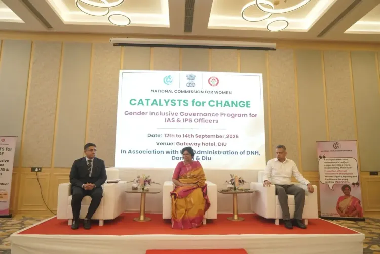 What is the ‘Catalysts for Change’ program launched by NCW in Diu?