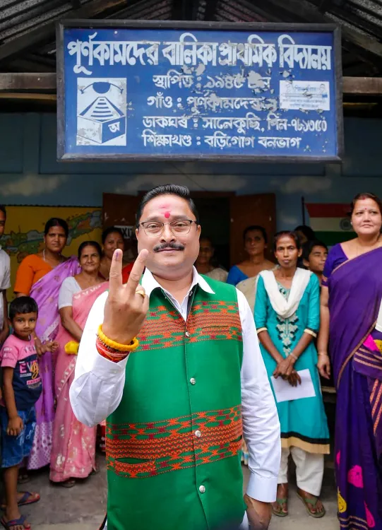 Assam BJP chief Dilip Saikia calls NDA lead a 'historic mandate'