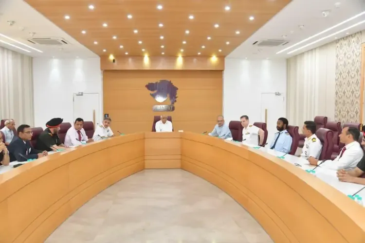 NDC Officers Collaborate with CM Patel to Analyze Gujarat's Economic Framework