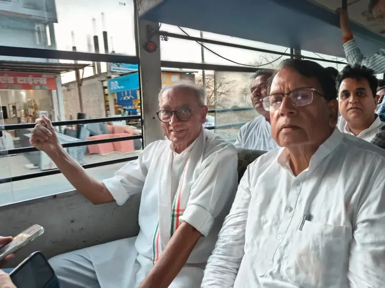 NEET paper leak: Digvijaya Singh, Congress leaders detained in Bhopal protest