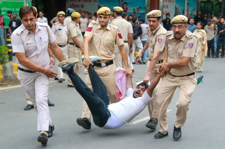 Delhi Police orders uniform duty at Jantar Mantar amid NEET protest row