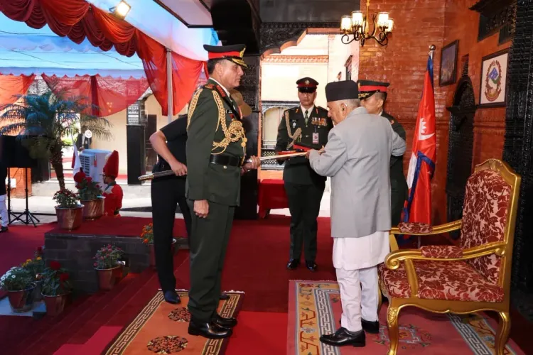 नेपाल के राष्ट्रपति पौडेल ने जनरल धीरज सेठ को नेपाली सेना की मानद 'जनरल' रैंक से नवाज़ा