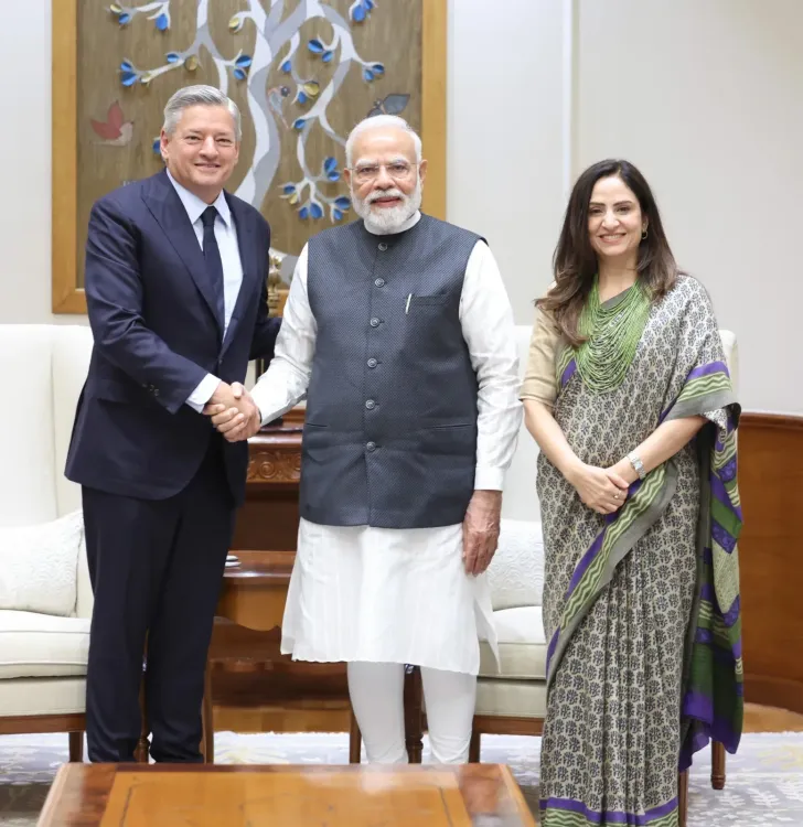 Netflix Co-CEO Ted Sarandos meets PM Modi, launches India Storytelling Initiative