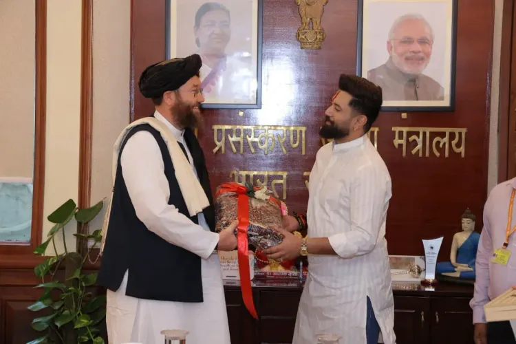 अफगान कृषि मंत्री ओमारी की नई दिल्ली में चिराग पासवान और पबित्रा मार्गेरिटा से मुलाकात, द्विपक्षीय सहयोग पर चर्चा
