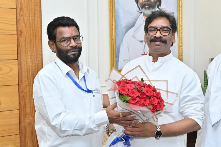 Newly elected RS MP Baidyanath Ram calls on CM Hemant Soren