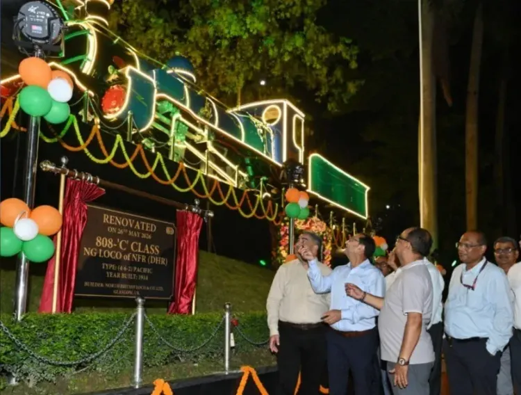 NFR restores 1914 DHR steam locomotive No. 808 at Maligaon headquarters
