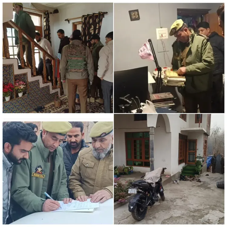 NIA Conducts Searches in Handwara, Police Conducts Raids Across Srinagar