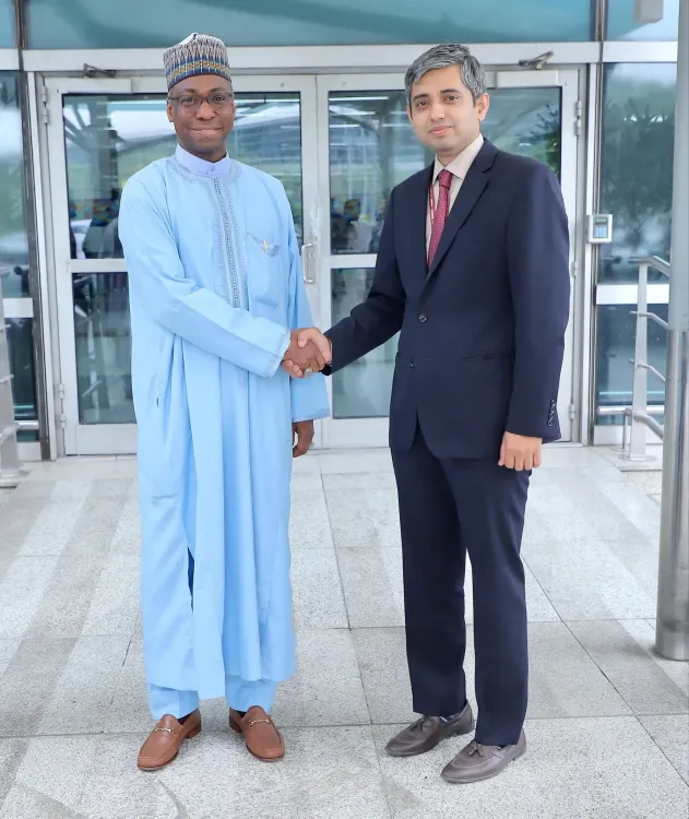 Nigeria's Dunoma Umar Ahmed arrives in New Delhi for BRICS Meet