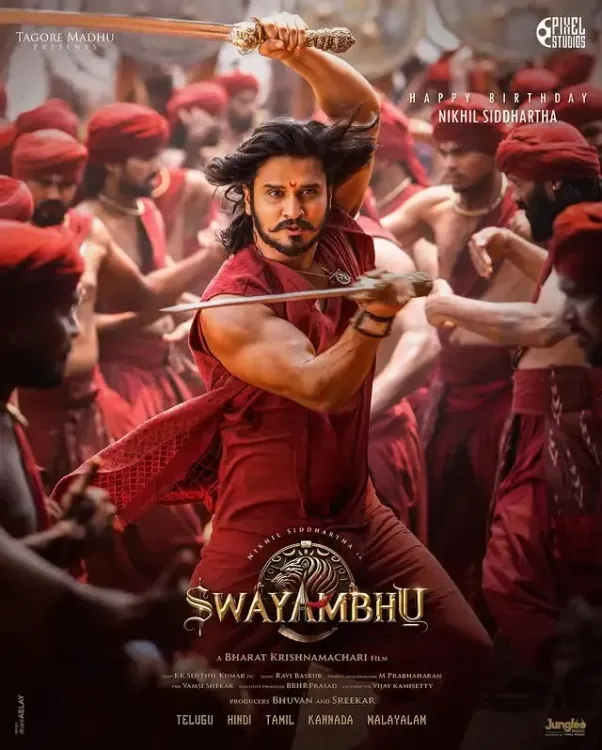 Is Nikhil Siddhartha's Telugu dubbing for Swayambhu progressing quickly?