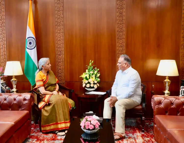 Nirmala Sitharaman Meets Puducherry Minister Malladi Krishna Rao