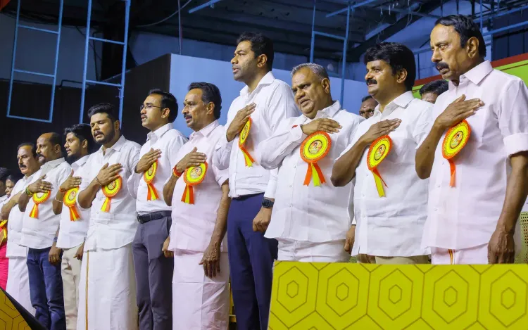 Ex-AIADMK ministers join TVK in Mahabalipuram; MR Vijayabaskar denies horse-trading