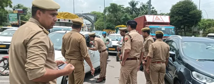नोएडा-दिल्ली बॉर्डर पर संयुक्त चेकिंग अभियान: DCP साद मियां खान की निगरानी में हर वाहन-व्यक्ति की जांच