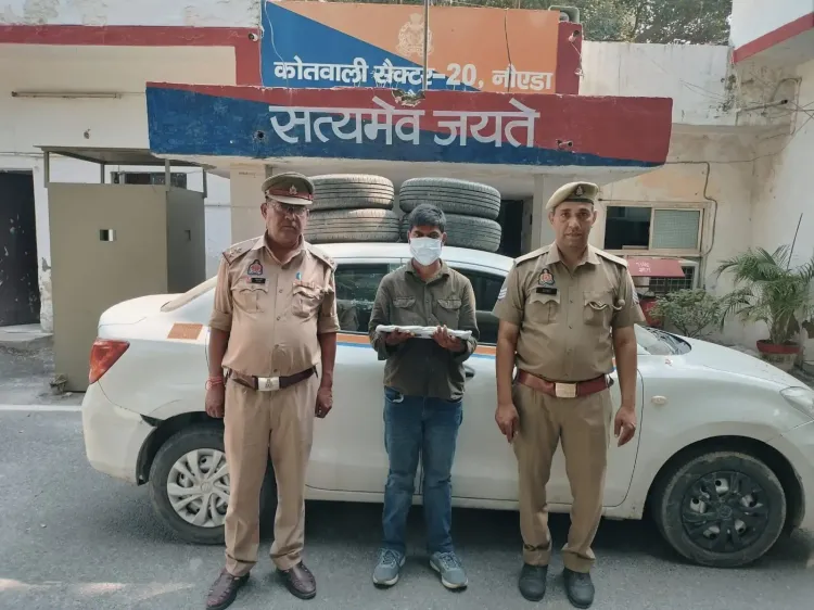 नोएडा में टायर-लैपटॉप चोर कृष्णा कुमार केसरी गिरफ्तार, 4 एलॉय व्हील व स्विफ्ट डिजायर बरामद