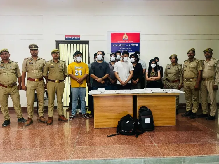 नोएडा में 13 साइबर ठग गिरफ्तार, अमेरिका-यूरोप के नागरिकों से ₹10 करोड़ की एयरलाइन टिकट धोखाधड़ी