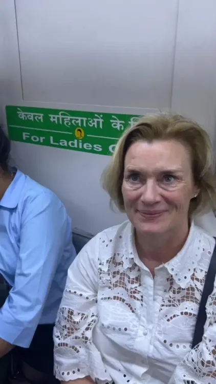 नॉर्वे की राजदूत ने दिल्ली मेट्रो की यात्रा की, कहा- इसे पहले ही करना चाहिए था