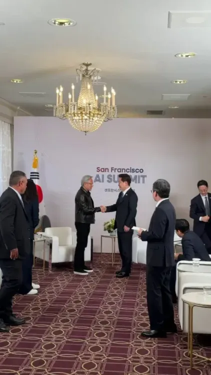 Nvidia CEO Jensen Huang Meets South Korea's President on AI