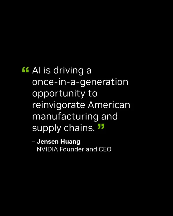 Nvidia Highlights AI's Role in Building New US Opportunities