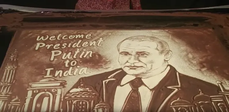 Did an Odisha Artist Create Sand Animation to Welcome Putin to India?
