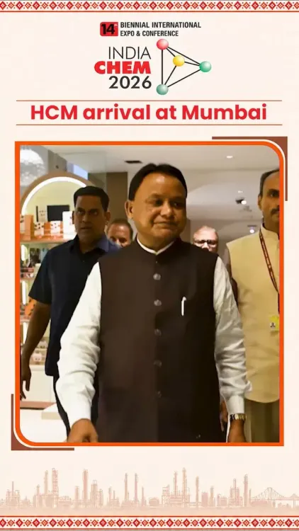 Odisha CM Majhi arrives in Mumbai for India Chem 2026