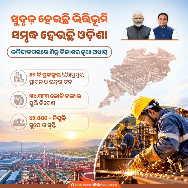 Odisha CM Office: 46 Projects, ₹39,383 Cr Investment at Kalinganagar