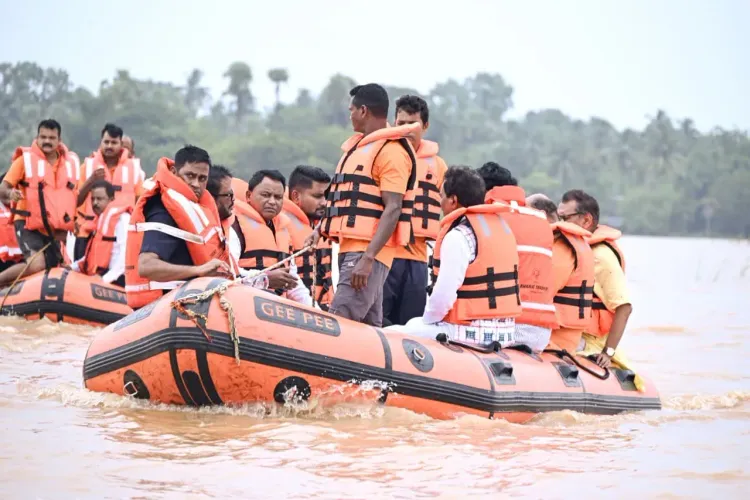 Odisha floods: CM Majhi visits Jajpur, Bhadrak by bike and boat as 7.85 lakh hit