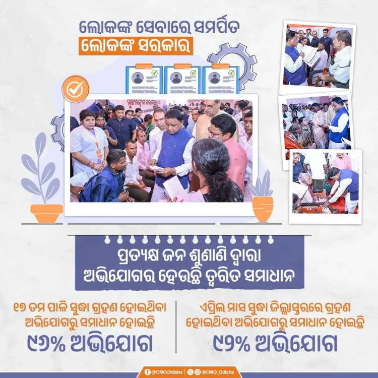 Odisha CMO: 96% grievances resolved via Jan Sunani
