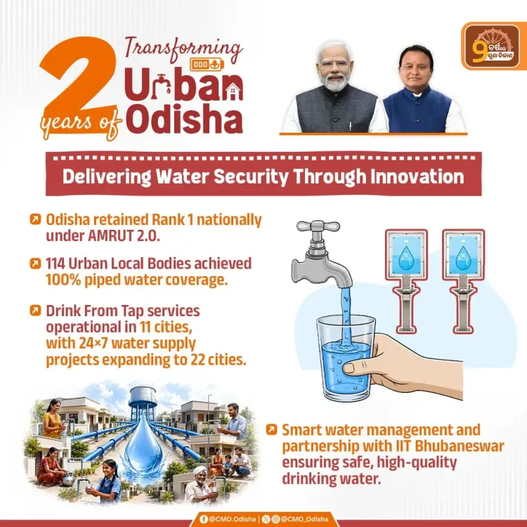Odisha CMO Highlights AMRUT 2.0 Gains, Drink From Tap Push