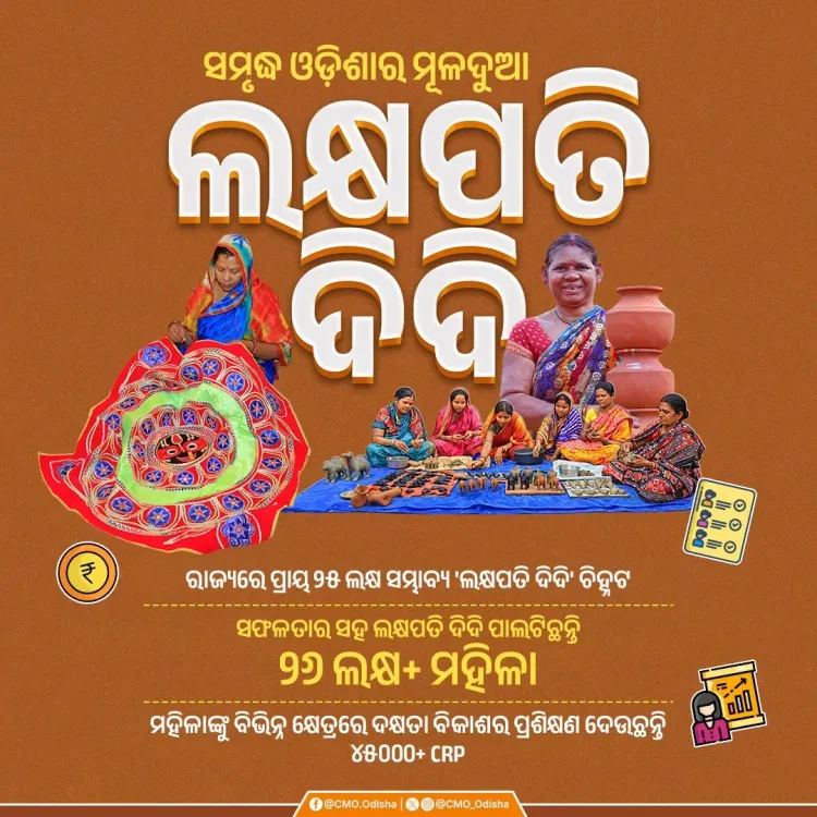 Odisha CMO: Over 26 Lakh Women Now 'Lakhpati Didi'