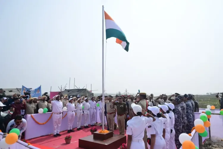 Did the Odisha DGP Hoist the Flag on an Uninhabited Island Near Dhamra Port?