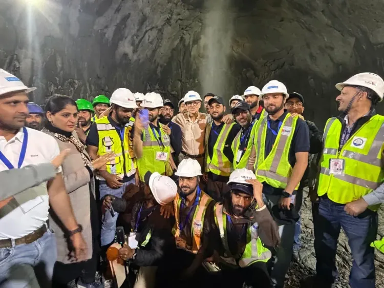 Omar Abdullah Visits Zoji La Tunnel Workers on Milestone Day