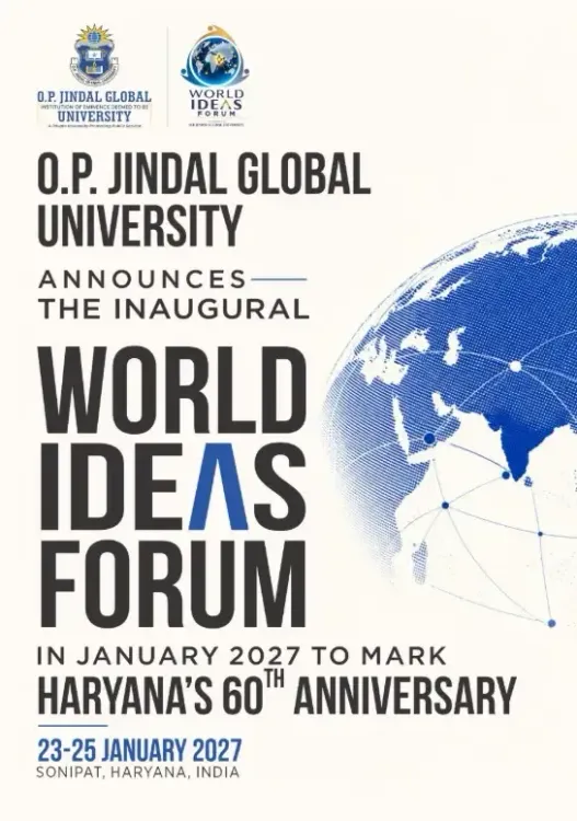 OP Jindal Global University launches World Ideas Forum in Sonipat, January 2027