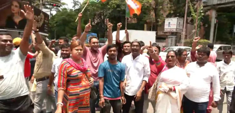 BJP leads West Bengal assembly election: Supporters erupt in Kolkata