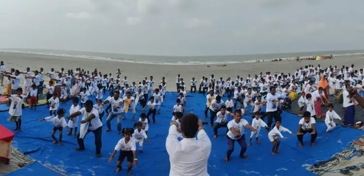 गंगासागर कपिल मुनि घाट पर 'कॉमन योग प्रोटोकॉल' सत्र, 'गंगोत्री से गंगासागर' अभियान का समापन