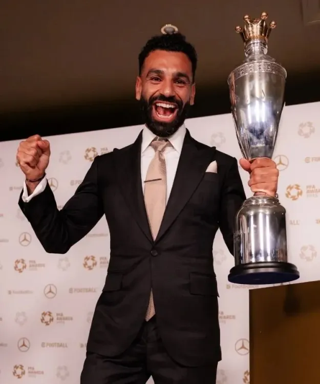 How does the PFA award feel different for Salah after winning the Premier League title?