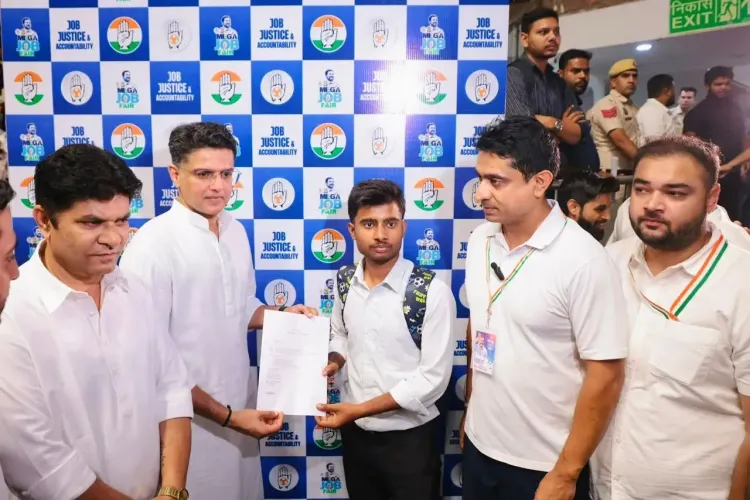 Pilot attends Youth Congress Mega Job Fair on Rahul's birthday
