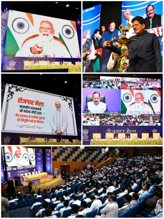 Piyush Goyal attends 19th Rozgar Mela at Ambedkar Centre