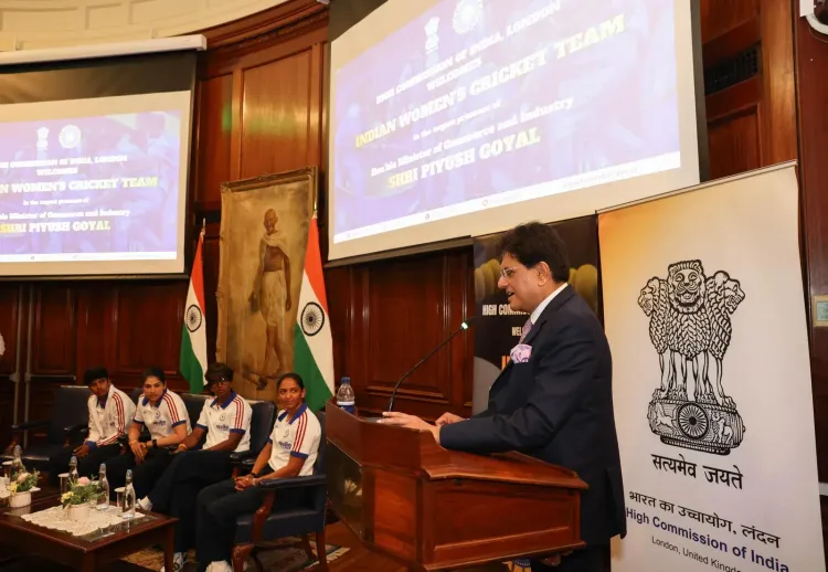 Piyush Goyal Hosts Women in Blue Ahead of T20 World Cup