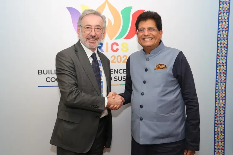 Piyush Goyal Meets Brazil's Trade Minister at BRICS India 2026