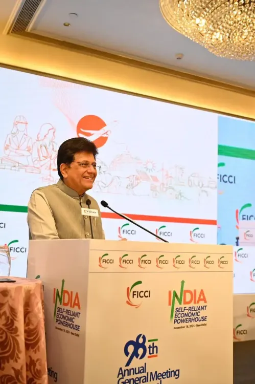 How is Piyush Goyal urging industry leaders to transform India into a manufacturing hub?