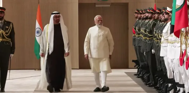 PM Modi receives guard of honour in Abu Dhabi, kicks off five-nation tour