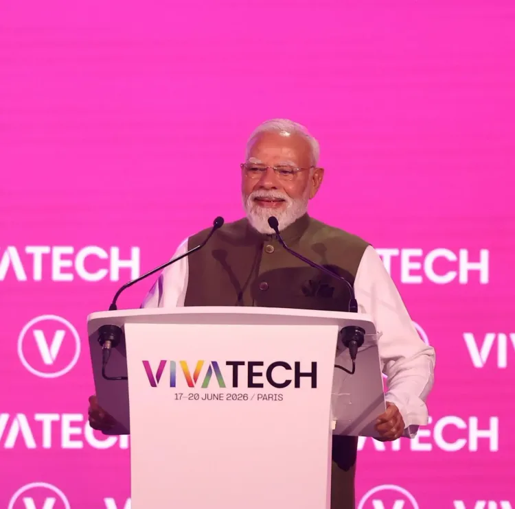 PM Modi Addresses VivaTech 2026 in Paris, Highlights India's Tech Rise