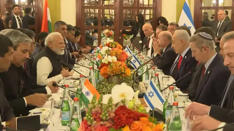 PM Modi Engages in Key Talks with Netanyahu in Jerusalem