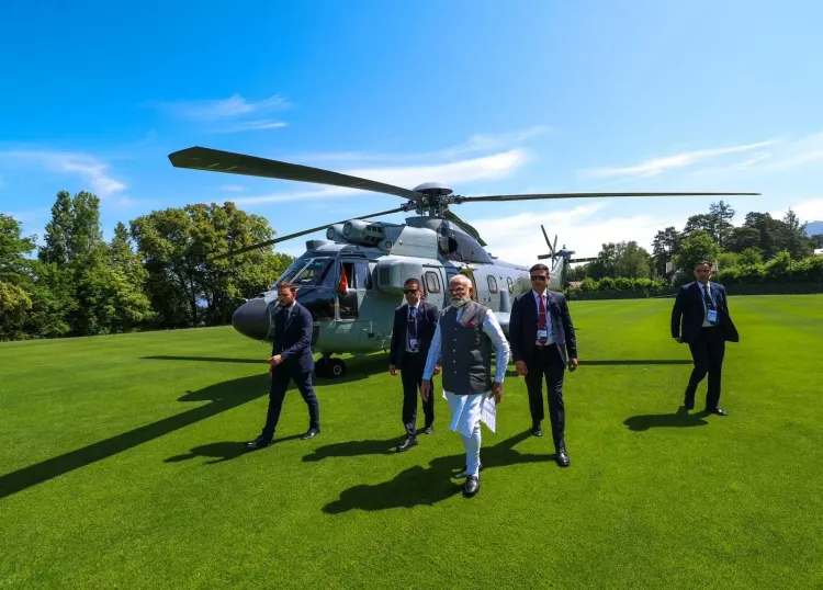 PM Modi arrives in Evian for G7 Summit, pledges sustainable future