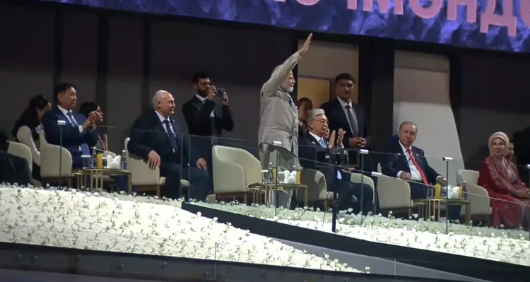 PM Modi at World Nomad Games Bishkek: cheers Indian contingent at SCO summit