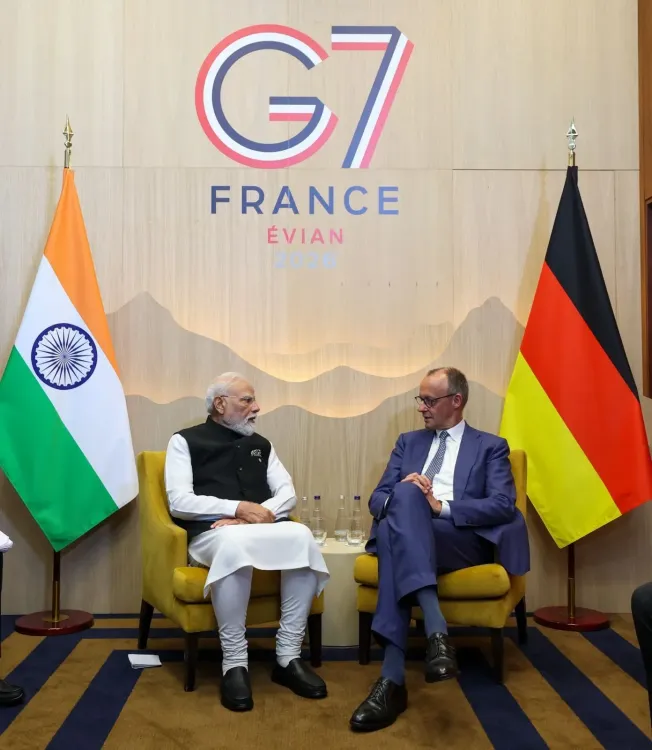 जी-7 शिखर सम्मेलन: PM मोदी और जर्मन चांसलर मर्ज की द्विपक्षीय बैठक, व्यापार-रक्षा सहयोग को नई गति