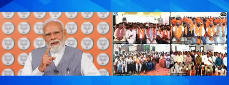 PM Modi urges self-reliant India, addresses Seva Sankalp Abhiyan Yatris